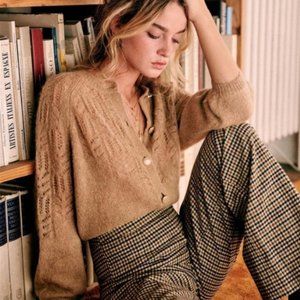Sezane Tonio Cardigan in Sand Size M